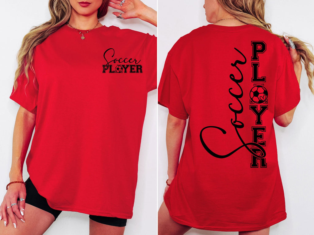 Soccer Player SVG PNG Soccer Player Shirt Design png svg Cut file for Cricut Silhouette Cameo dfx eps Digital File Download Sublimation