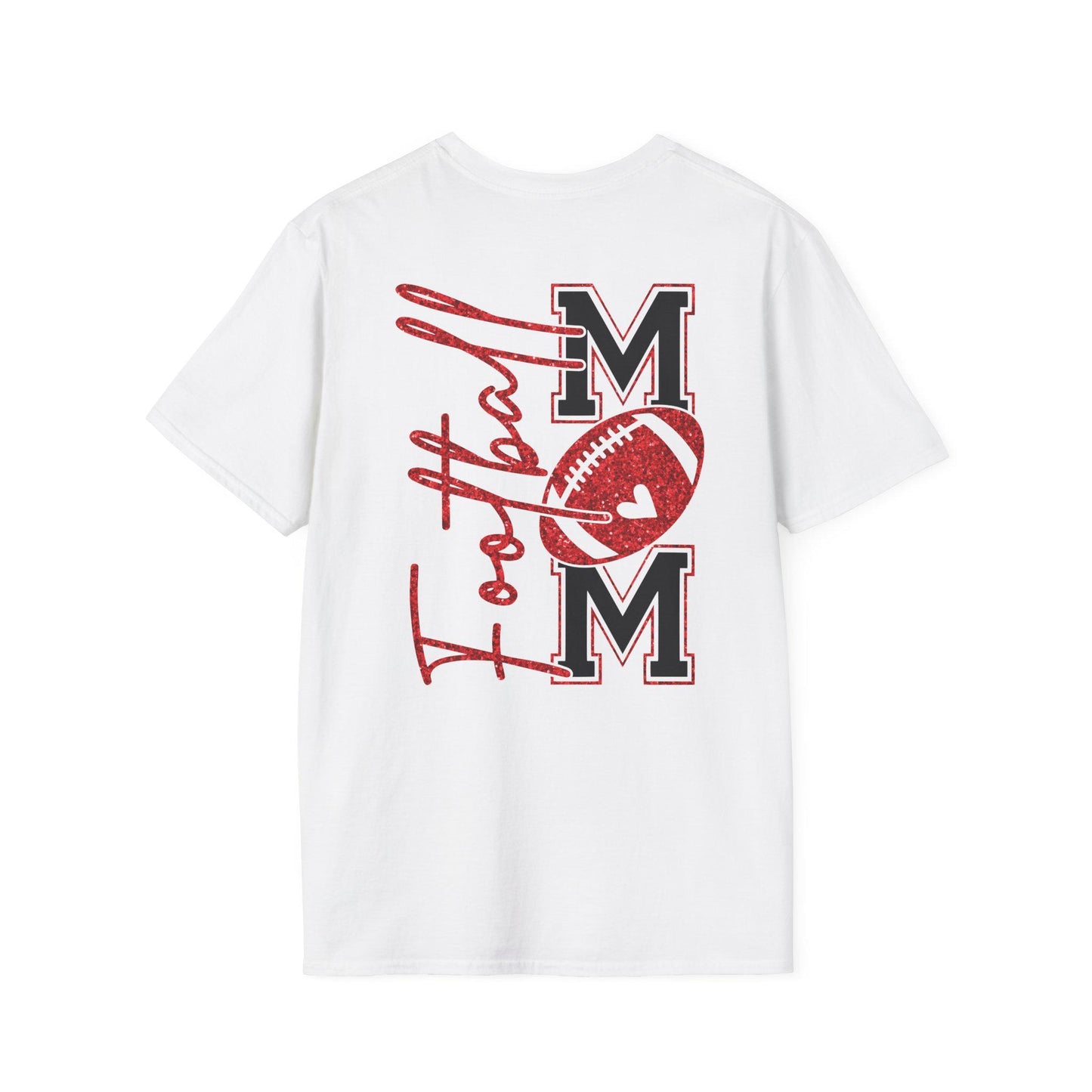 Football Mom T-shirt, Red Glitter Football Mom shirt, Football, Football Season, Football Mama, Football game Shirt, Game Day
