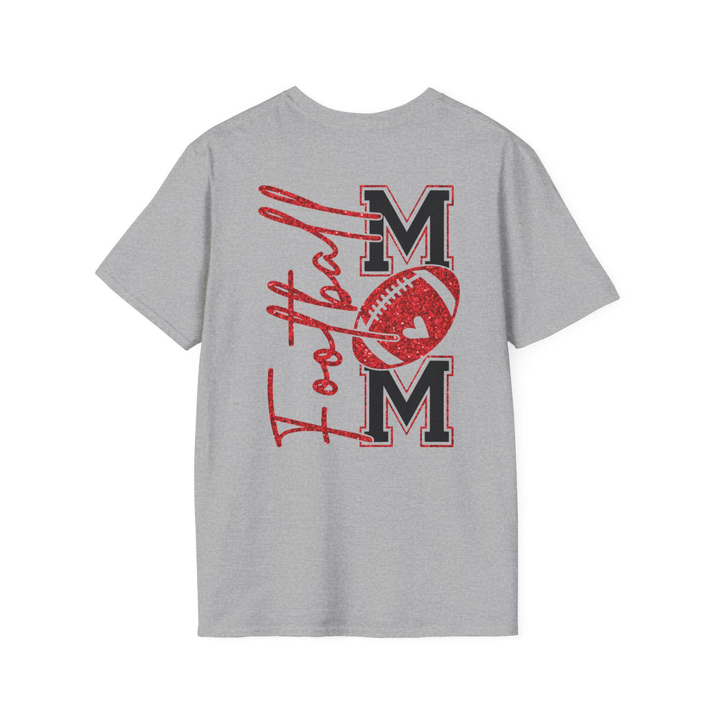 Football Mom T-shirt, Red Glitter Football Mom shirt, Football, Football Season, Football Mama, Football game Shirt, Game Day