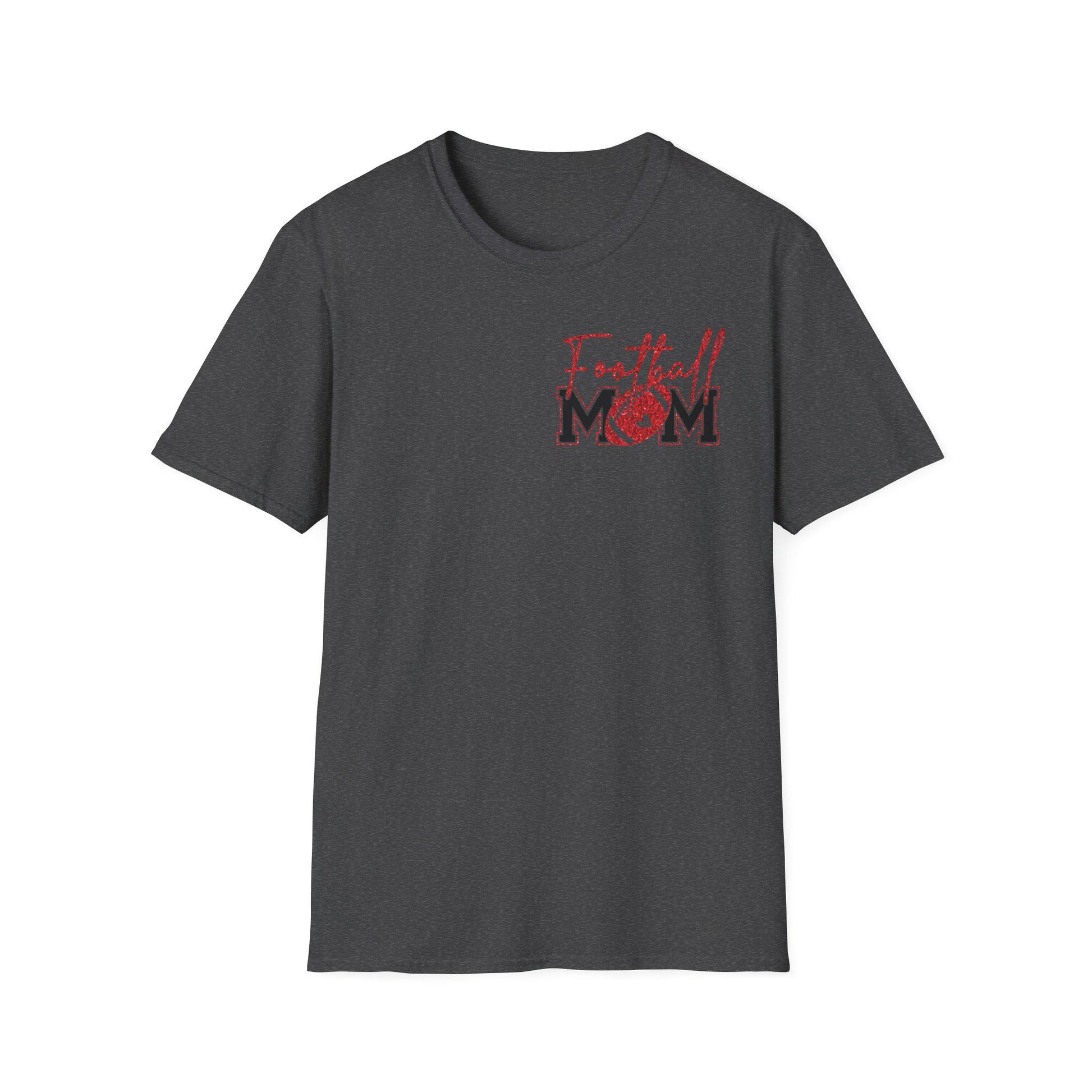 Football Mom T-shirt, Red Glitter Football Mom shirt, Football, Football Season, Football Mama, Football game Shirt, Game Day