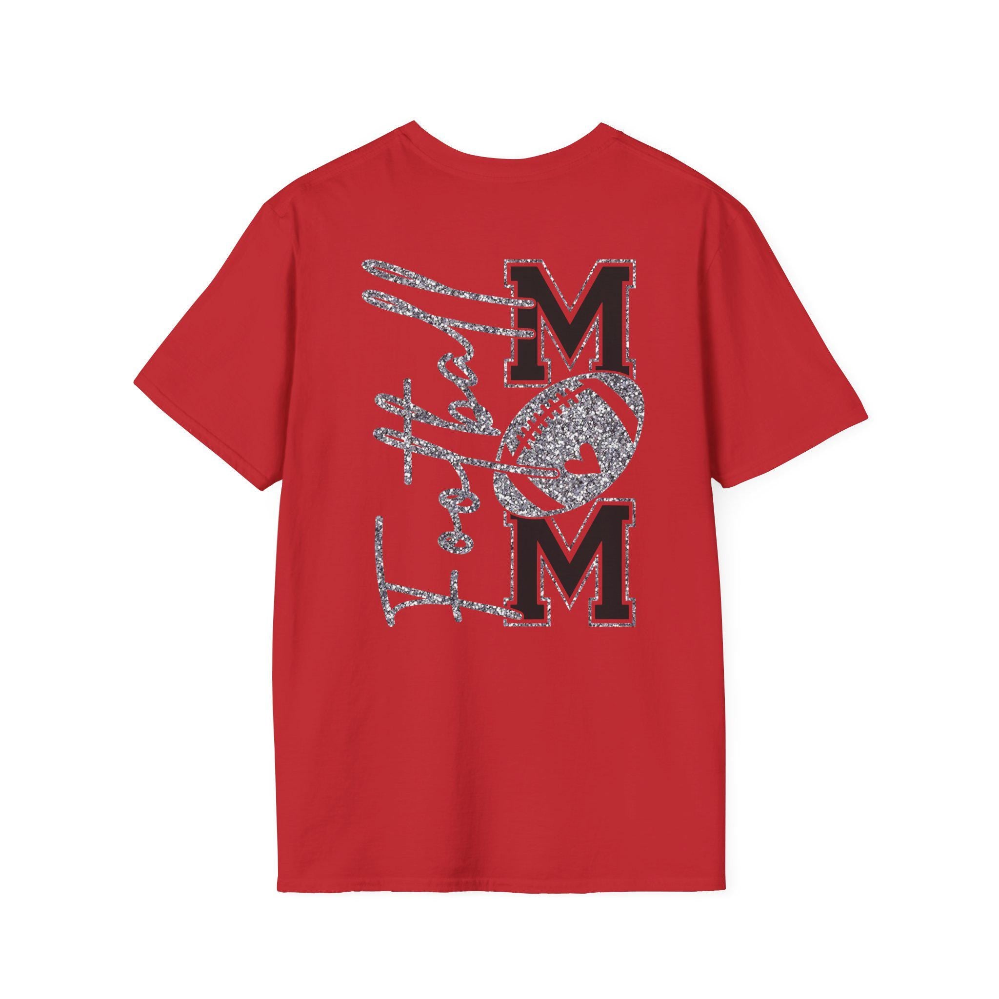Football Mom T-shirt, Silver Glitter Football Mom, Football Mom Shirt, Football Silver Glitter, Football Mama, Football Shirt, Game Day Svg