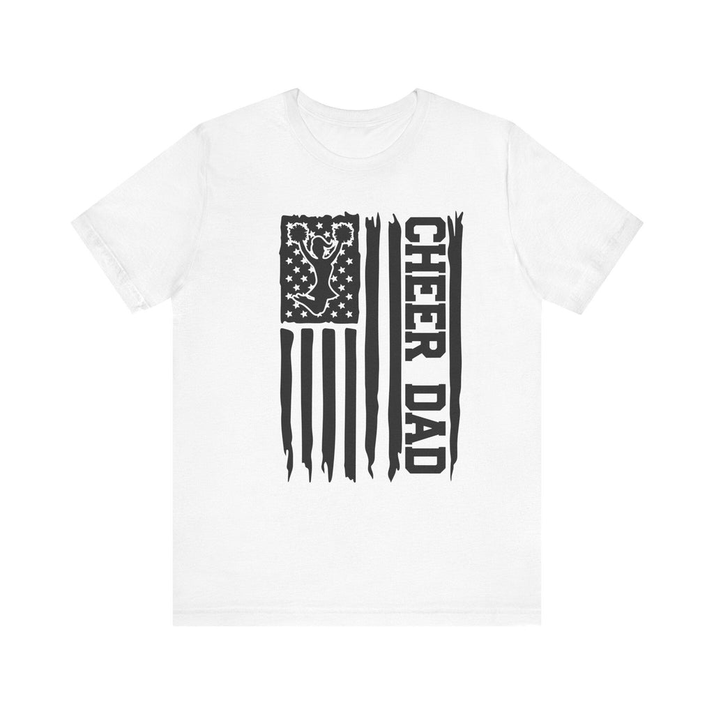 Cheer Dad Jersey Short Sleeve Tee Cheer Dad Design Pay Drive Clap cut file American Flag, Cheer biggest fan