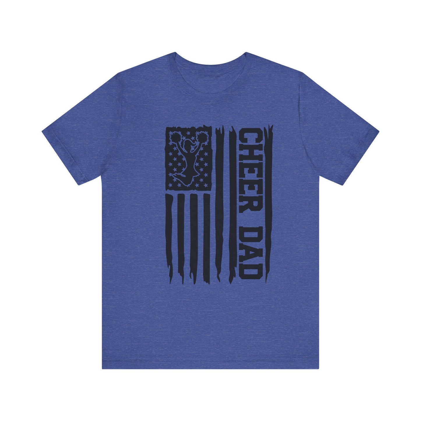 Cheer Dad Jersey Short Sleeve Tee Cheer Dad Design Pay Drive Clap cut file American Flag, Cheer biggest fan