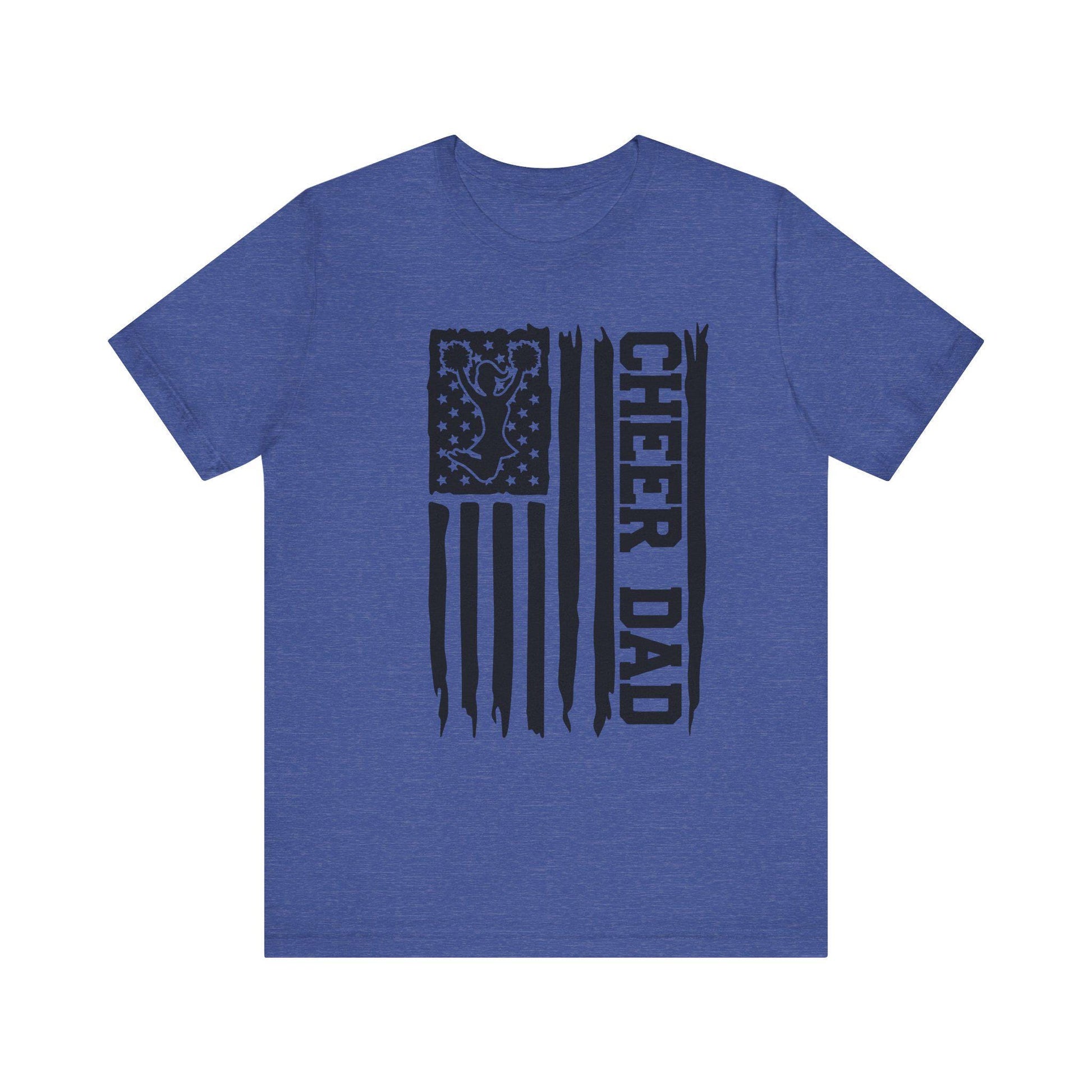 Cheer Dad Jersey Short Sleeve Tee Cheer Dad Design Pay Drive Clap cut file American Flag, Cheer biggest fan