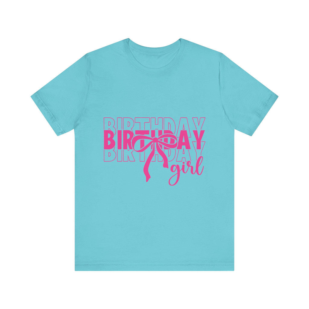 Birthday Girl T-Shirt Birthday Girl Shirt Preppy Coquette Bow Birthday Shirt Birthday Tee Who's the Birthday Girl Birthday time