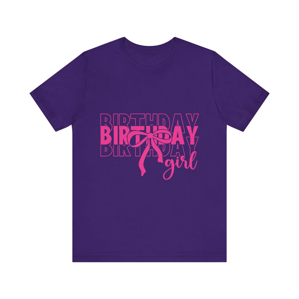 Birthday Girl T-Shirt Birthday Girl Shirt Preppy Coquette Bow Birthday Shirt Birthday Tee Who's the Birthday Girl Birthday time