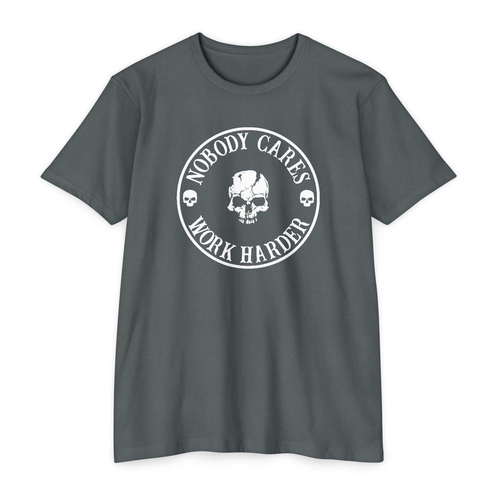 Nobody Cares, Work Harder Next Level 6200 Graphic Tee, Casual Wear, Gift for Friends, Workouts, Streetwear