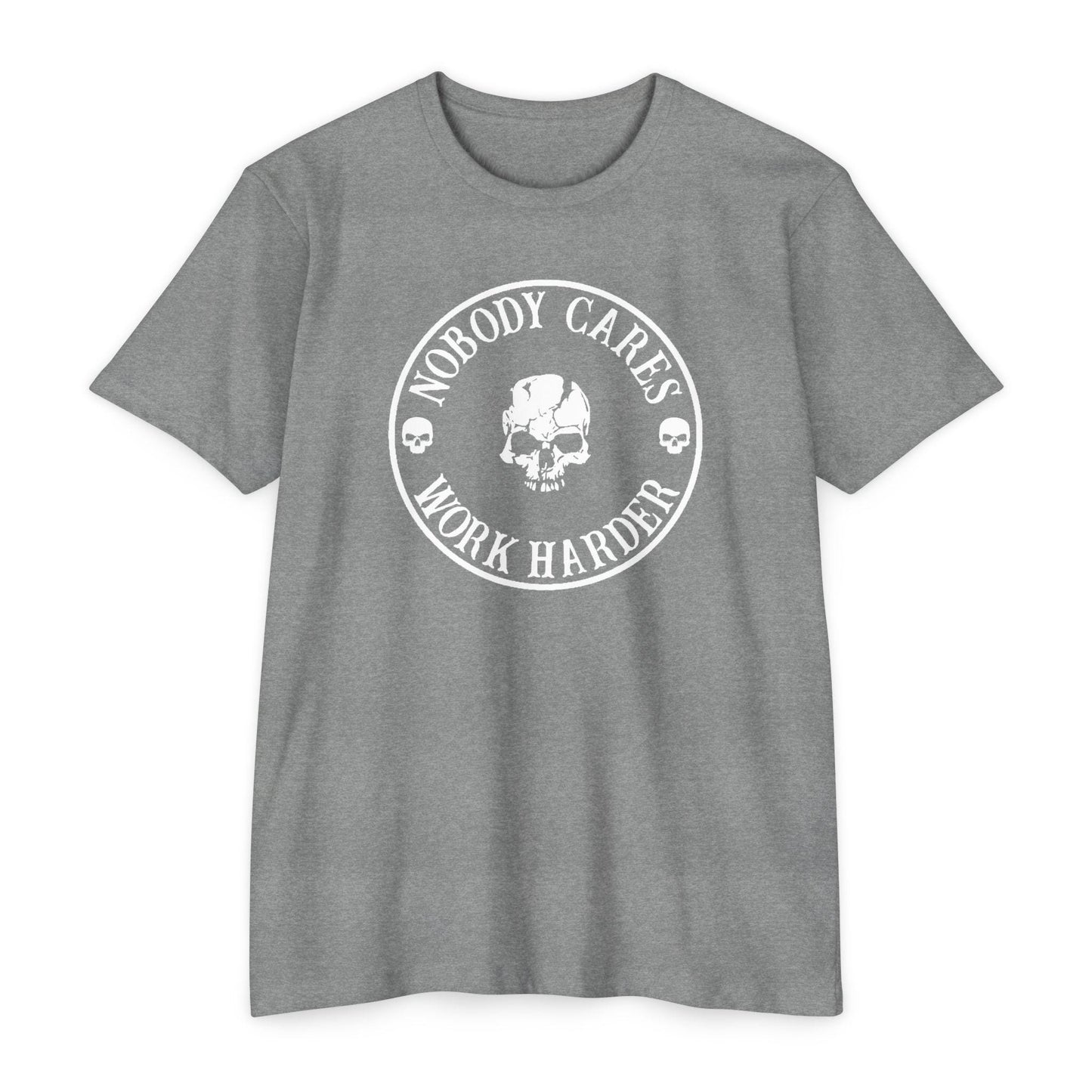 Nobody Cares, Work Harder Next Level 6200 Graphic Tee, Casual Wear, Gift for Friends, Workouts, Streetwear