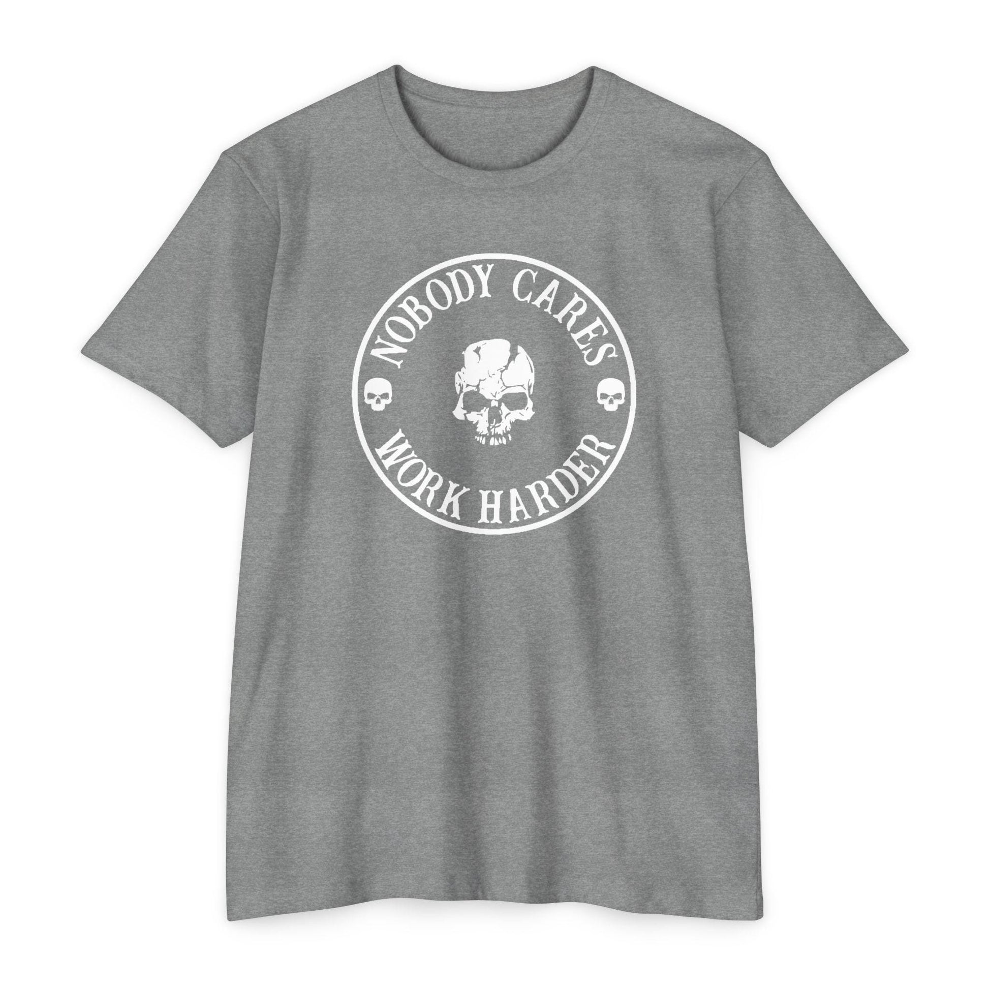 Nobody Cares, Work Harder Next Level 6200 Graphic Tee, Casual Wear, Gift for Friends, Workouts, Streetwear