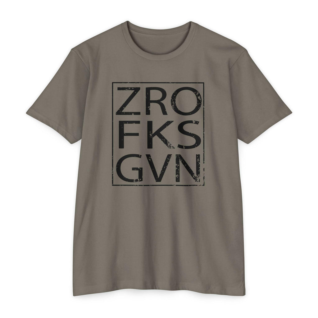 ZRO FKS GVN Gym T-Shirt, Trendy Streetwear Tee, Casual Everyday Wear, Unisex Gift, Vintage Retro Style, Unique Design Shirt