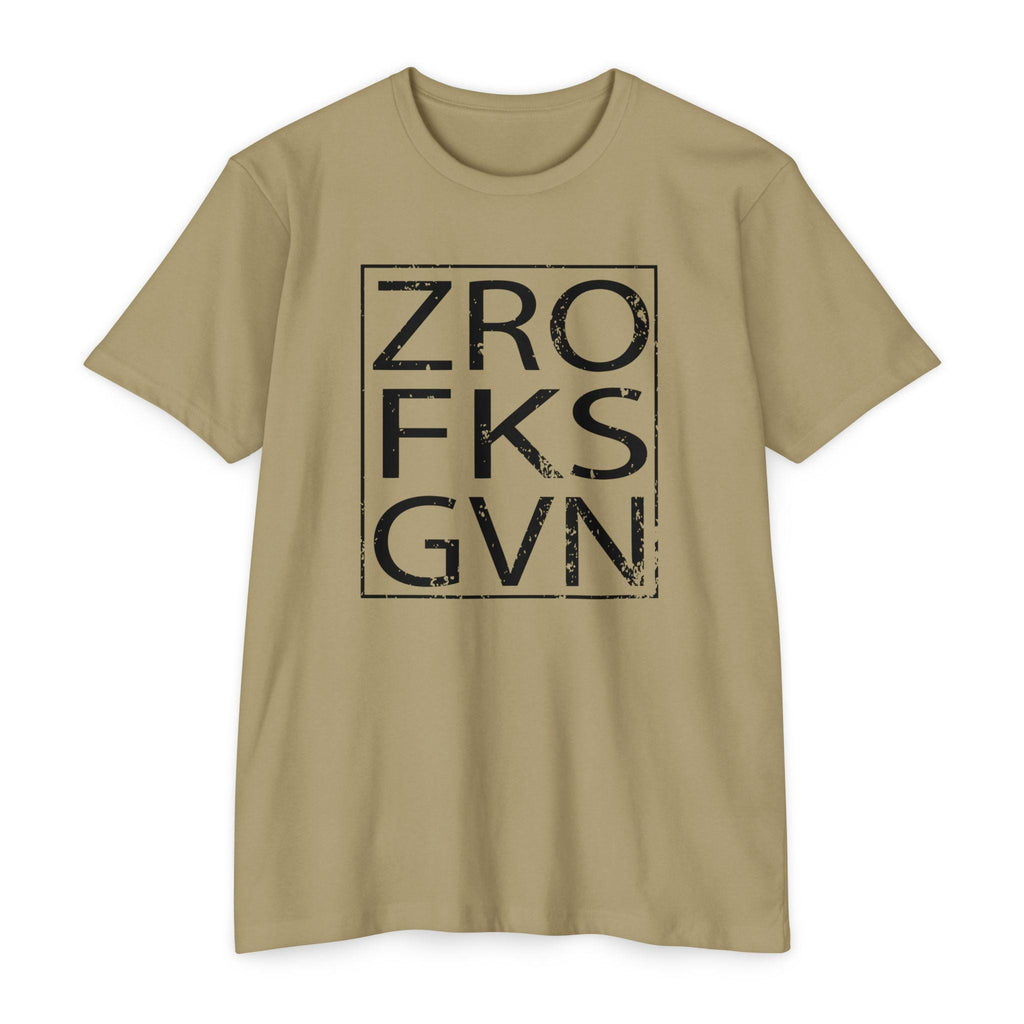 ZRO FKS GVN Gym T-Shirt, Trendy Streetwear Tee, Casual Everyday Wear, Unisex Gift, Vintage Retro Style, Unique Design Shirt