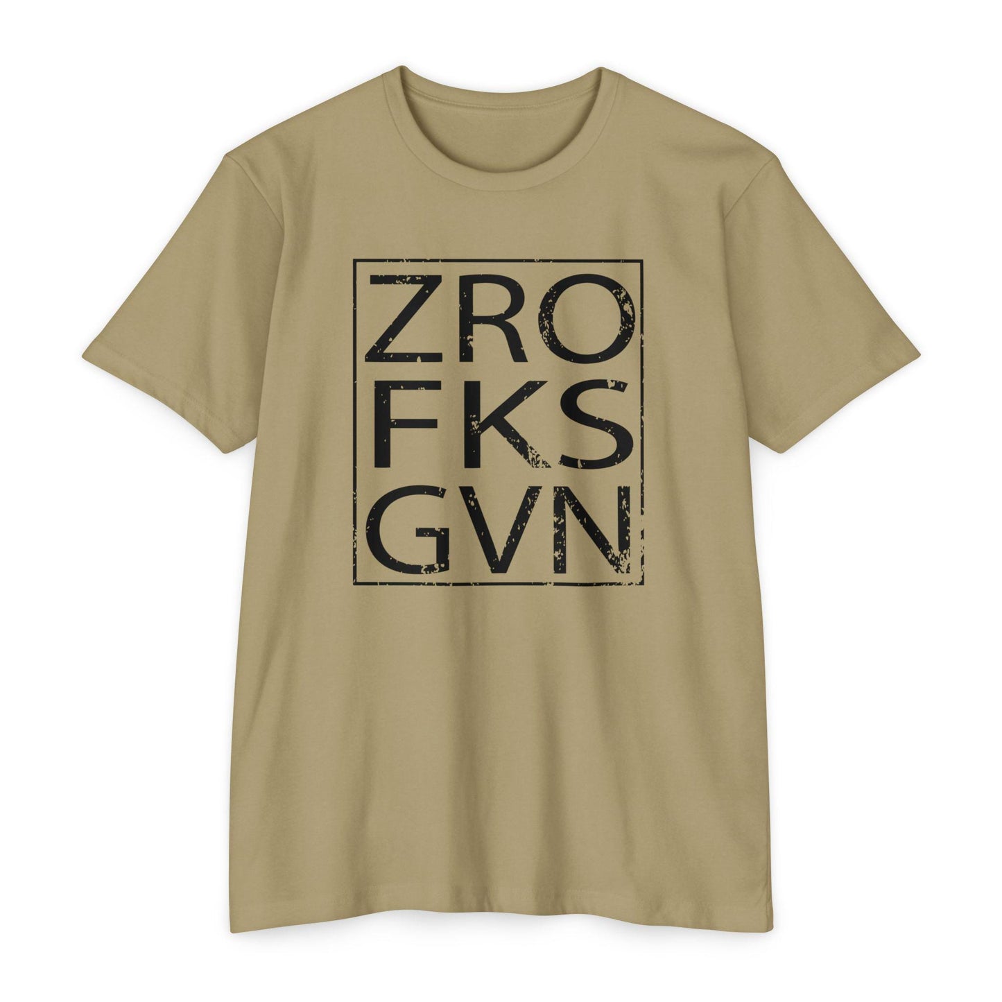 ZRO FKS GVN Gym T-Shirt, Trendy Streetwear Tee, Casual Everyday Wear, Unisex Gift, Vintage Retro Style, Unique Design Shirt