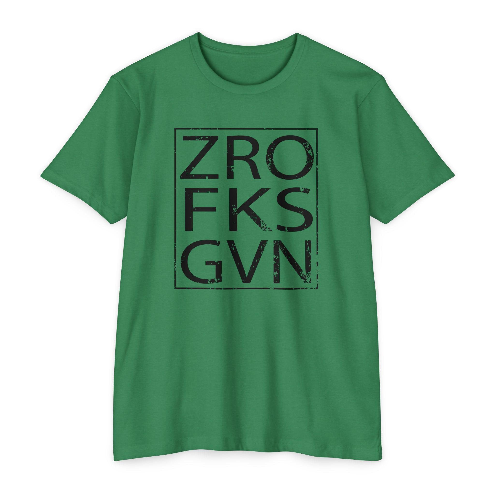 ZRO FKS GVN Gym T-Shirt, Trendy Streetwear Tee, Casual Everyday Wear, Unisex Gift, Vintage Retro Style, Unique Design Shirt