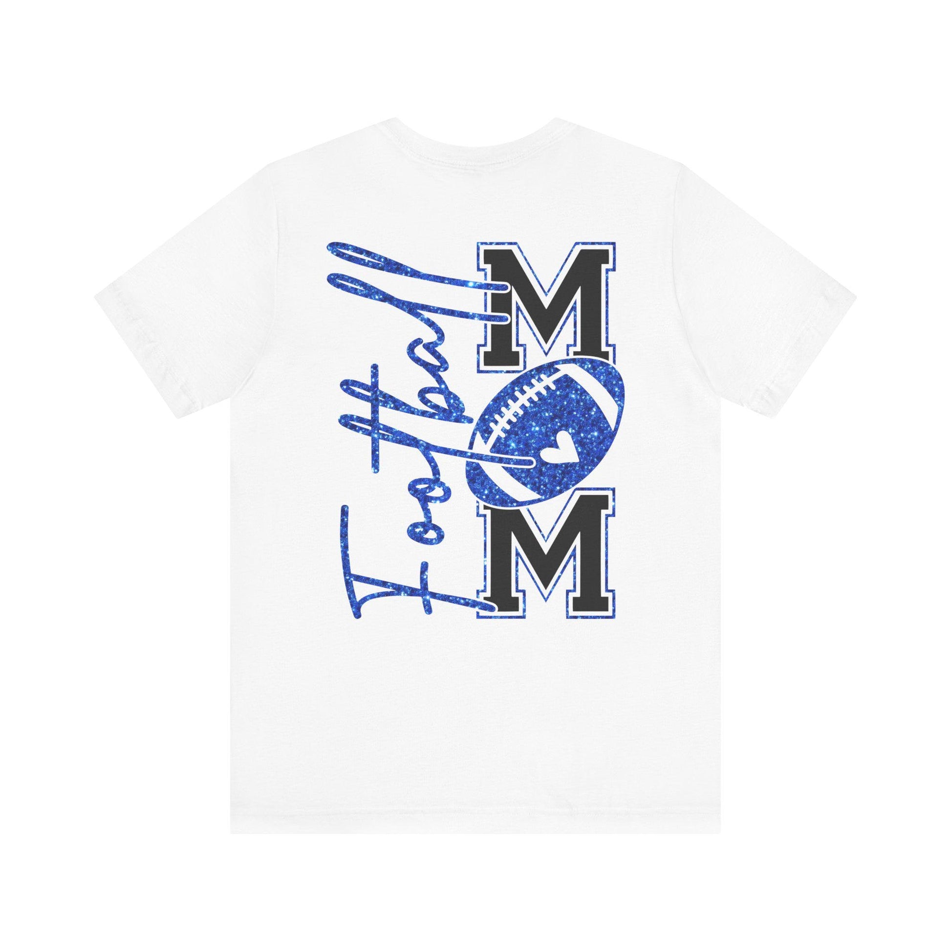 Football Mom T-Shirt, Blue Glitter Football Mom Shirt, Football Mom Shirt, Football Shirt, Football Mama Shirt, Football Shirt Svg, Game Day