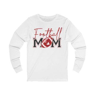 Football Mom T-Shirt, Red Faux Glitter Football Mom Shirt, Football Mom Shirt, Football Shirt, Football Mama Shirt, Football, Game Day