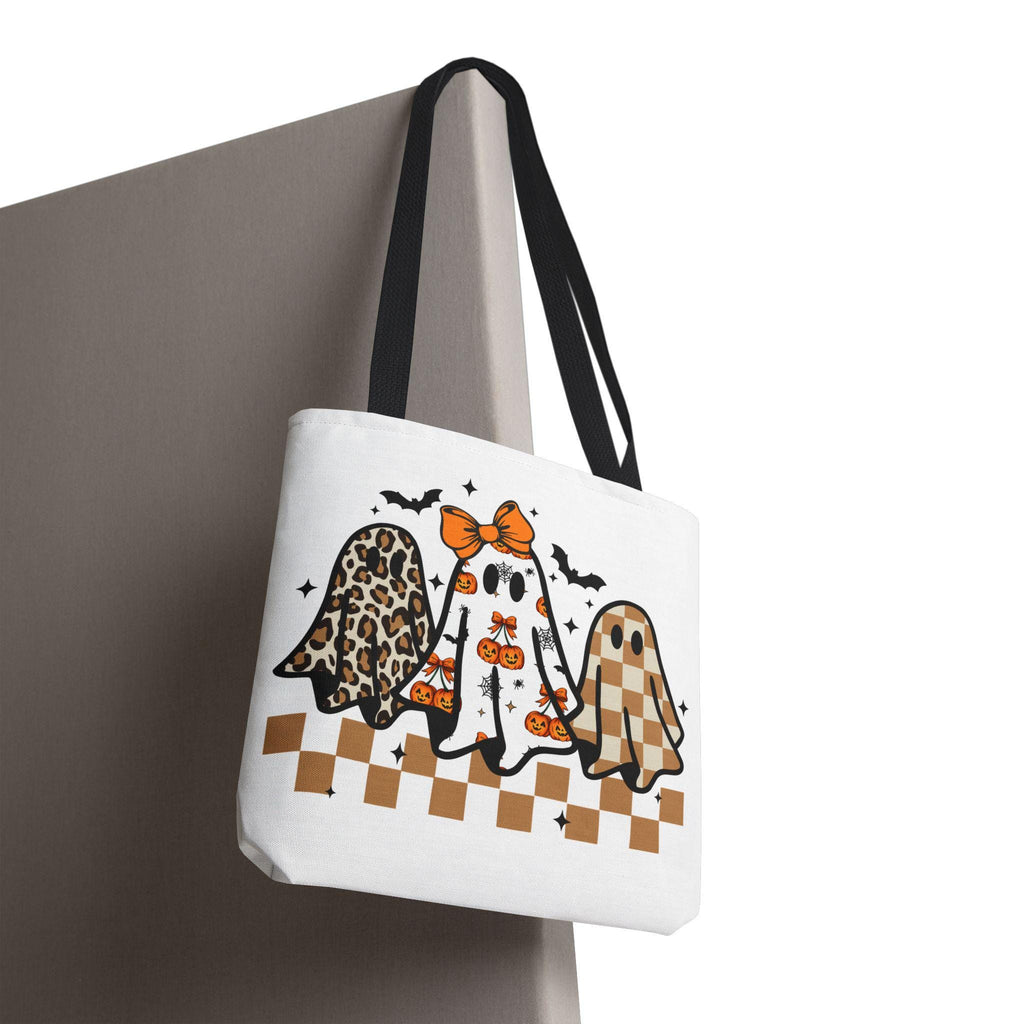 Coquette Halloween Ghost Leopard Png Cute Boo Ghost Preppy Png Halloween Png Funny Halloween Halloween Ghosts Tote Bag, Spooky Bag