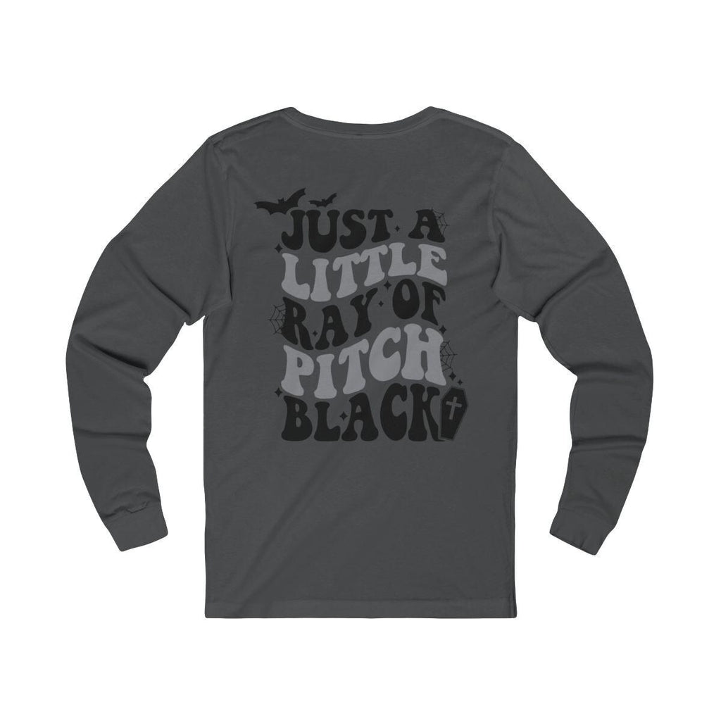 Just A Little Ray Of Pitch Black Halloween Ghost Leopard Shirt Cute Boo Ghost Preppy Tee, Halloween Sweatshirt