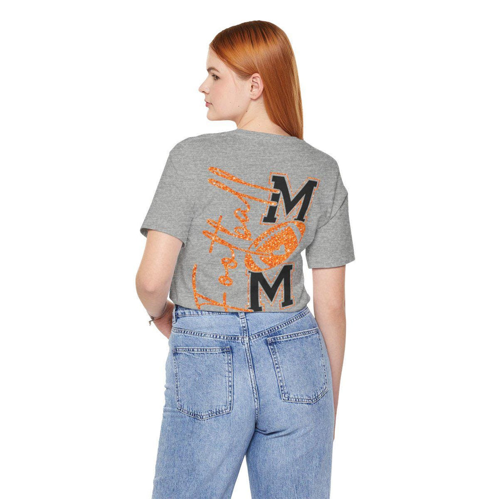 Football Mom T-Shirt, Orange Glitter Football Mom Shirt, Football Mom Shirt, Football Shirt, Football Mama Shirt, Football Shirt, Game Day