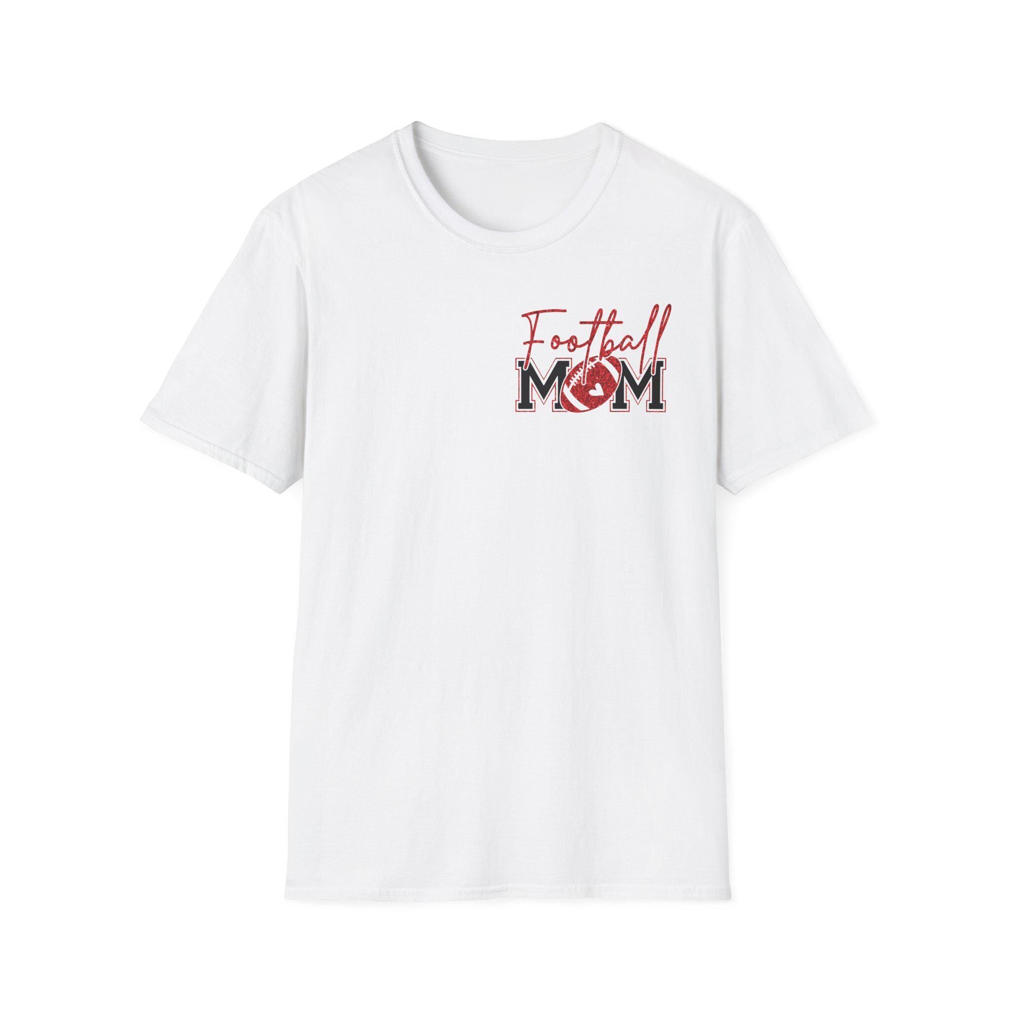 Football Mom T-shirt, Red Glitter Football Mom shirt, Football, Football Season, Football Mama, Football game Shirt, Game Day