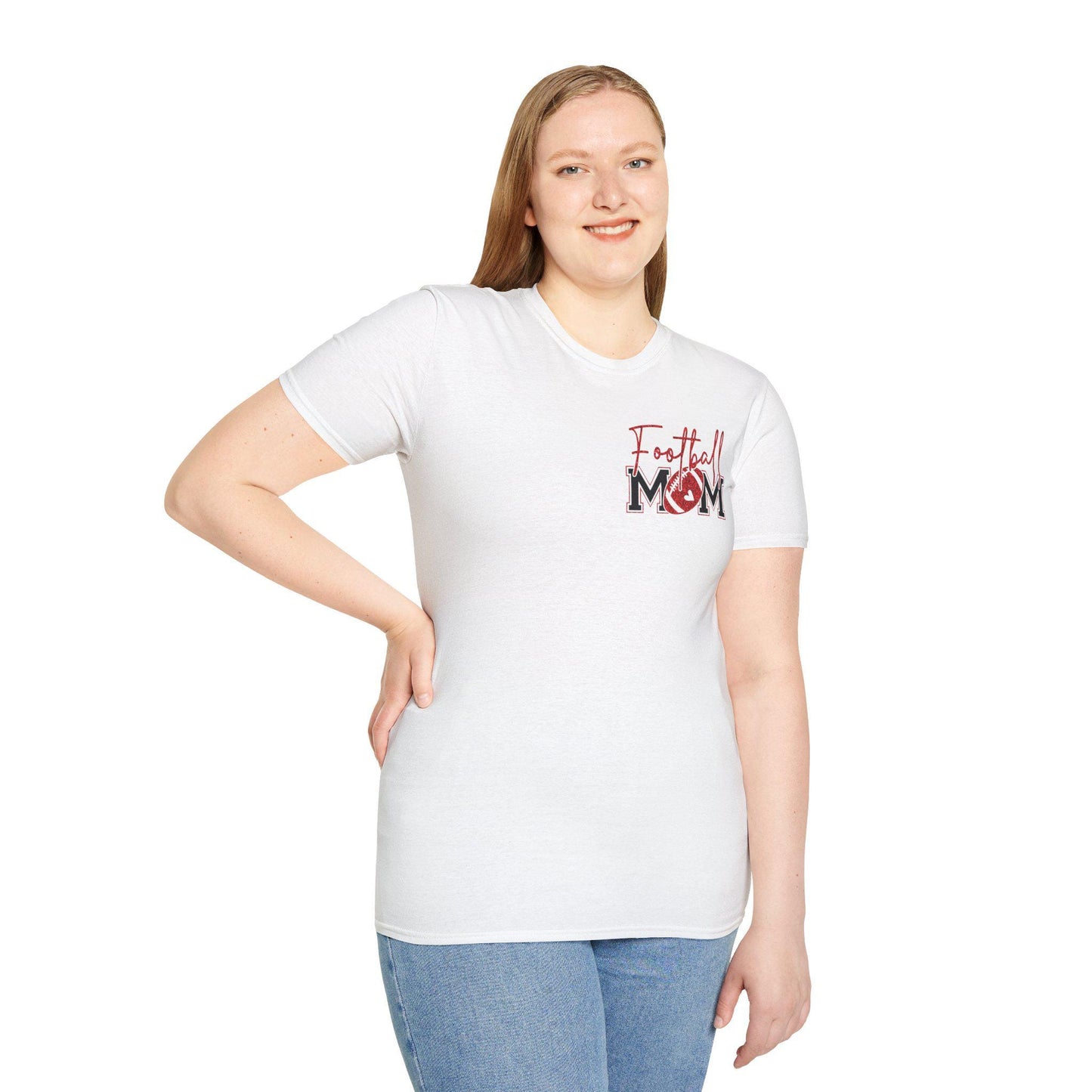 Football Mom T-shirt, Red Glitter Football Mom shirt, Football, Football Season, Football Mama, Football game Shirt, Game Day