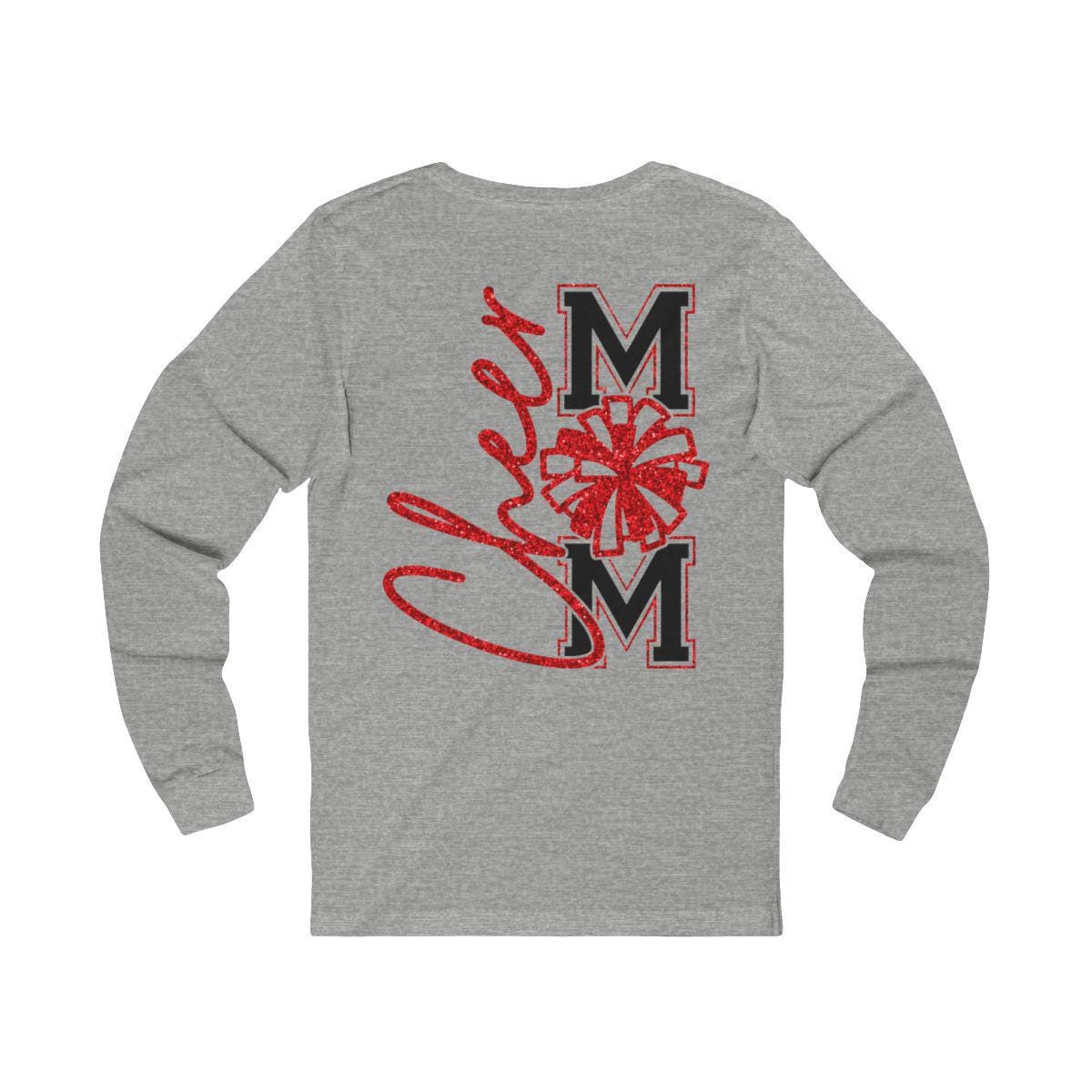 Cheer Mom Long Sleeve Tee, Red Glitter Football Mom Shirt, Football Mom Shirt , Football, Football Mama , Football Shirt