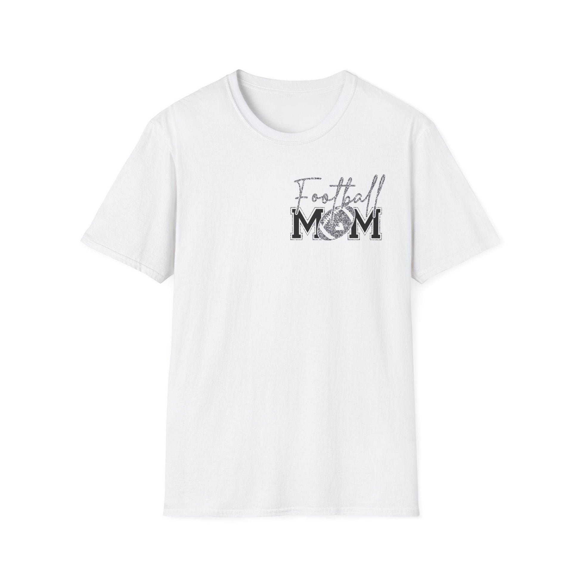 Football Mom T-shirt, Silver Glitter Football Mom, Football Mom Shirt, Football Silver Glitter, Football Mama, Football Shirt, Game Day Svg