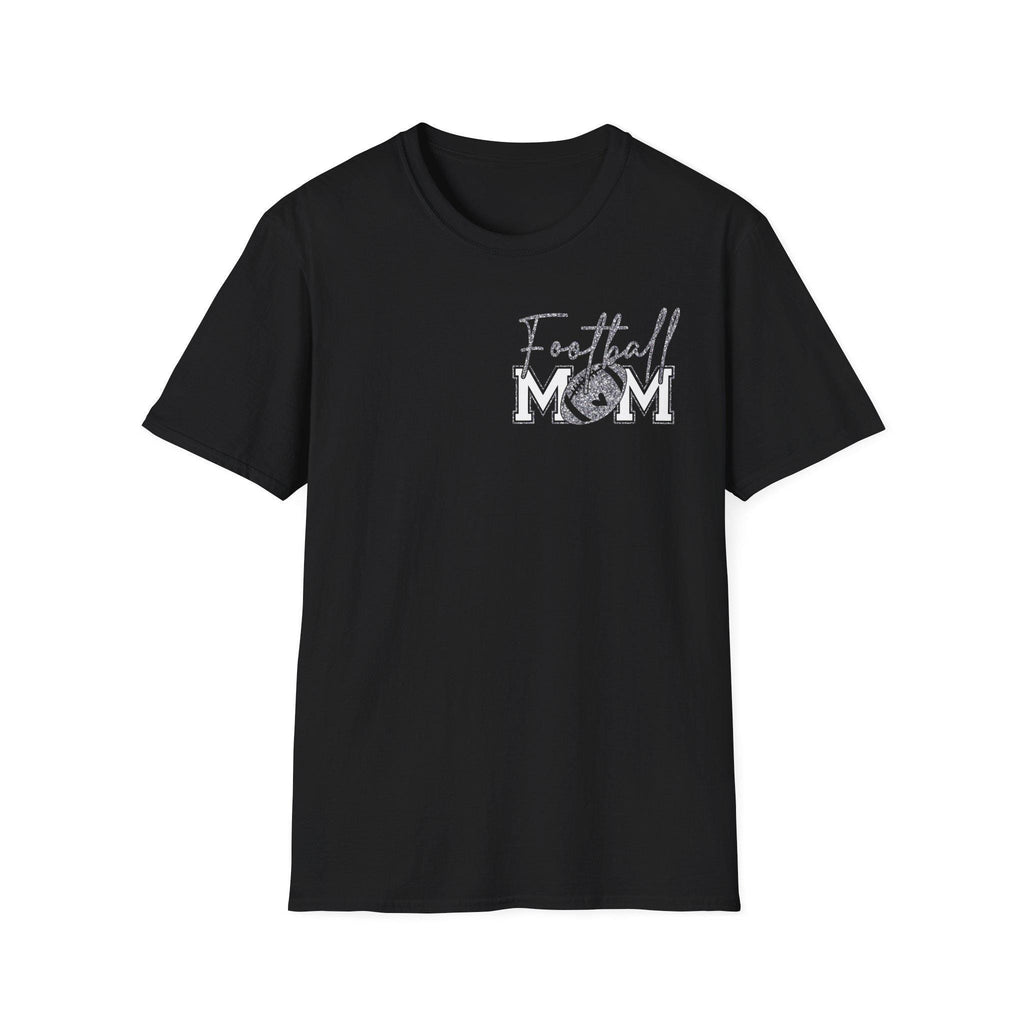 Football Mom T-shirt, Silver Glitter Football Mom, Football Mom Shirt, Football Silver Glitter, Football Mama, Football Shirt, Game Day Svg