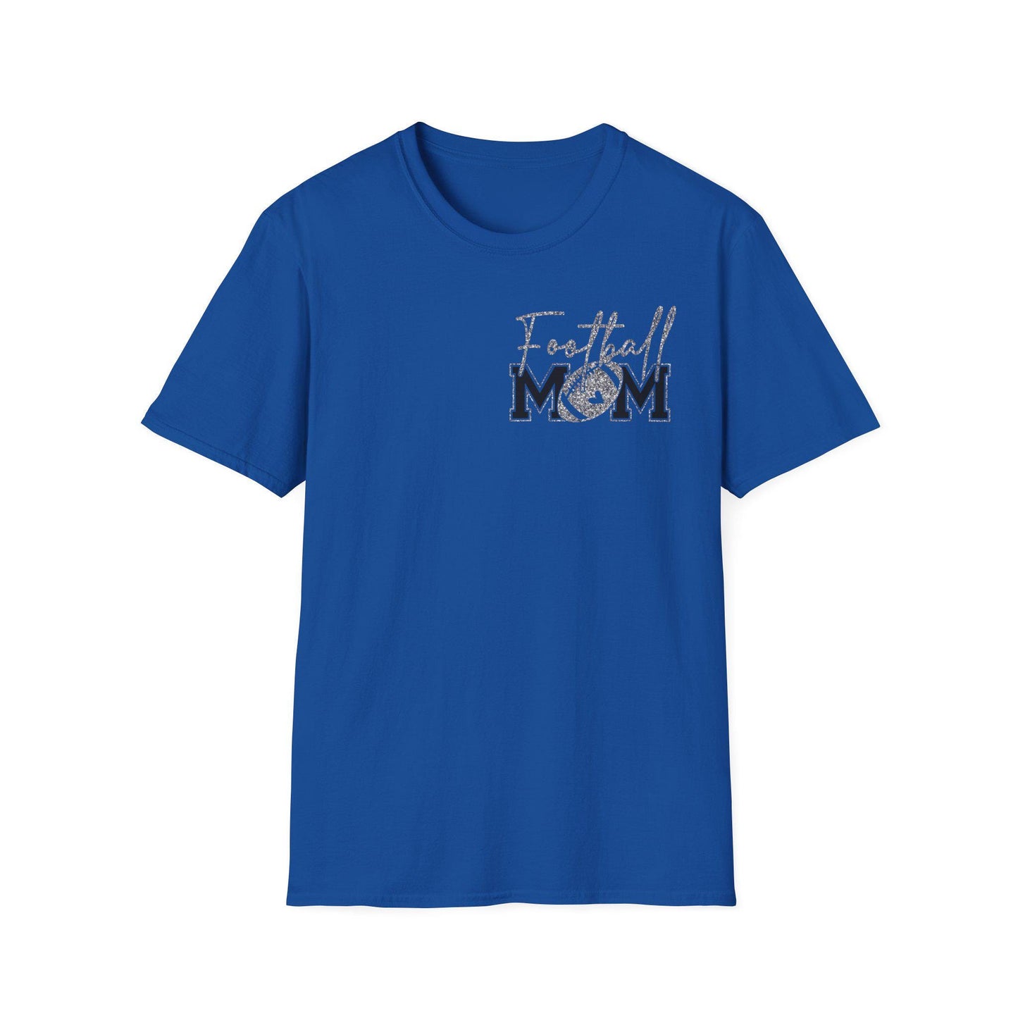 Football Mom T-shirt, Silver Glitter Football Mom, Football Mom Shirt, Football Silver Glitter, Football Mama, Football Shirt, Game Day Svg