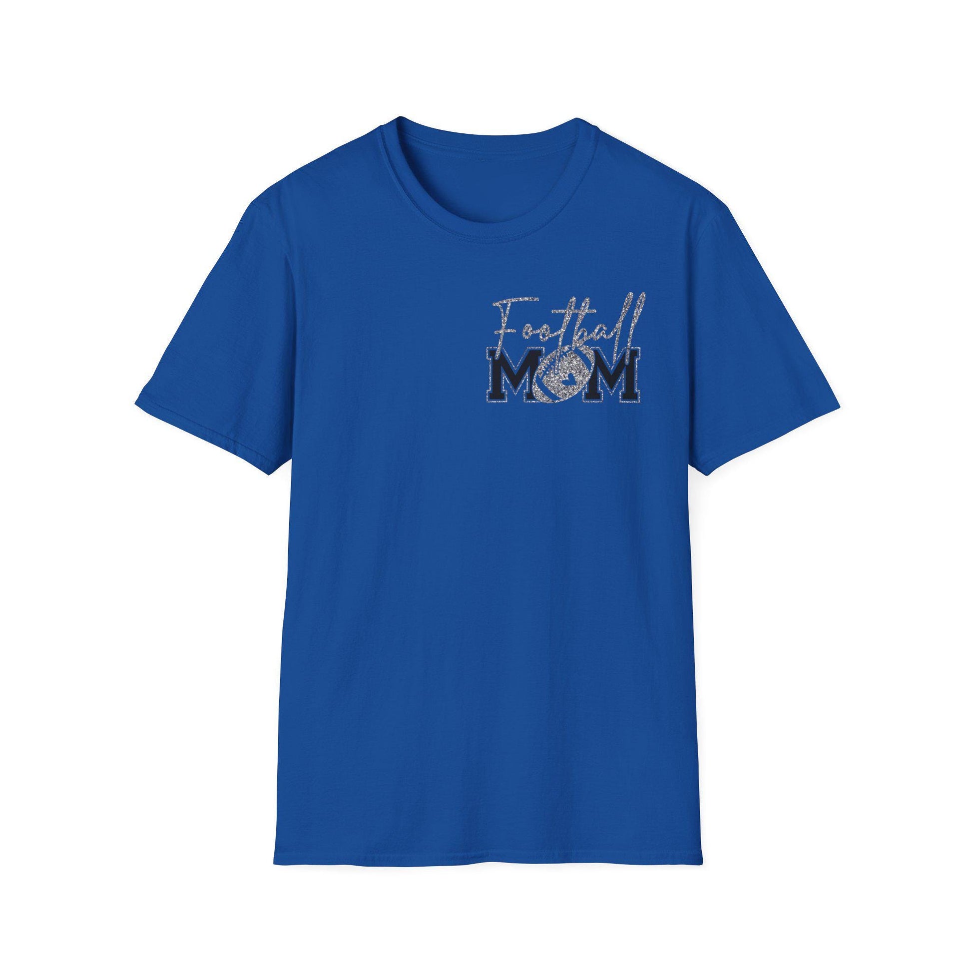 Football Mom T-shirt, Silver Glitter Football Mom, Football Mom Shirt, Football Silver Glitter, Football Mama, Football Shirt, Game Day Svg