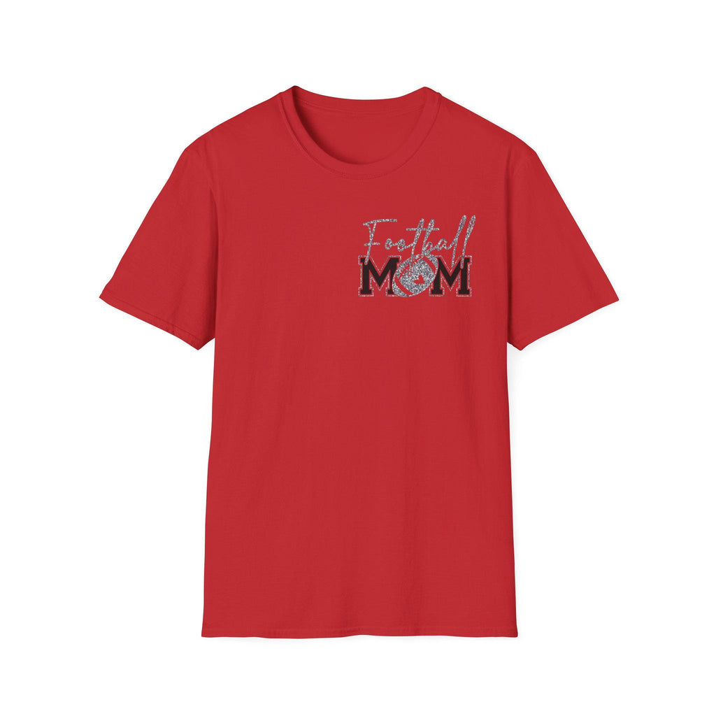 Football Mom T-shirt, Silver Glitter Football Mom, Football Mom Shirt, Football Silver Glitter, Football Mama, Football Shirt, Game Day Svg