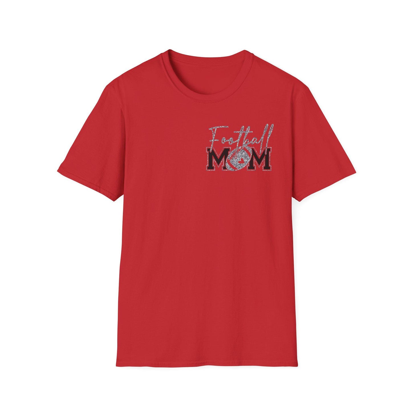 Football Mom T-shirt, Silver Glitter Football Mom, Football Mom Shirt, Football Silver Glitter, Football Mama, Football Shirt, Game Day Svg