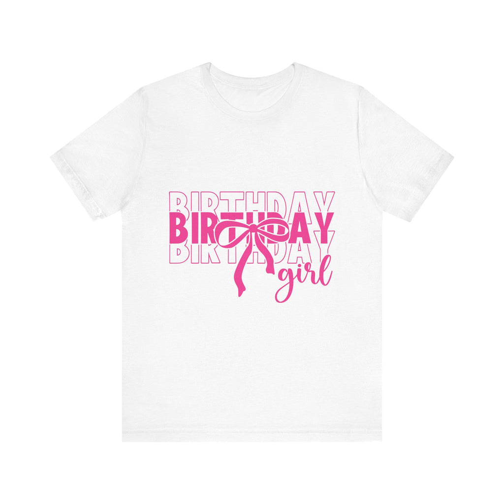Birthday Girl T-Shirt Birthday Girl Shirt Preppy Coquette Bow Birthday Shirt Birthday Tee Who's the Birthday Girl Birthday time