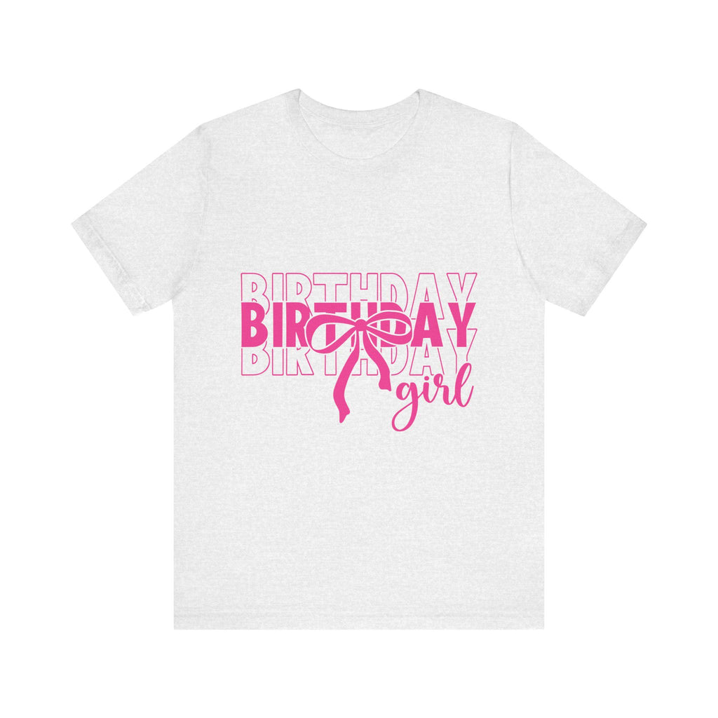 Birthday Girl T-Shirt Birthday Girl Shirt Preppy Coquette Bow Birthday Shirt Birthday Tee Who's the Birthday Girl Birthday time