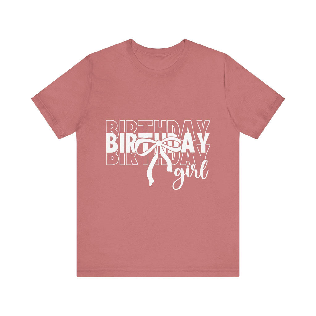 Birthday Girl T-Shirt Birthday Girl Shirt Preppy Coquette Bow Birthday Shirt Birthday Tee Who's the Birthday Girl Birthday time
