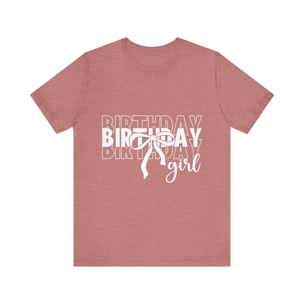 Birthday Girl T-Shirt Birthday Girl Shirt Preppy Coquette Bow Birthday Shirt Birthday Tee Who's the Birthday Girl Birthday time