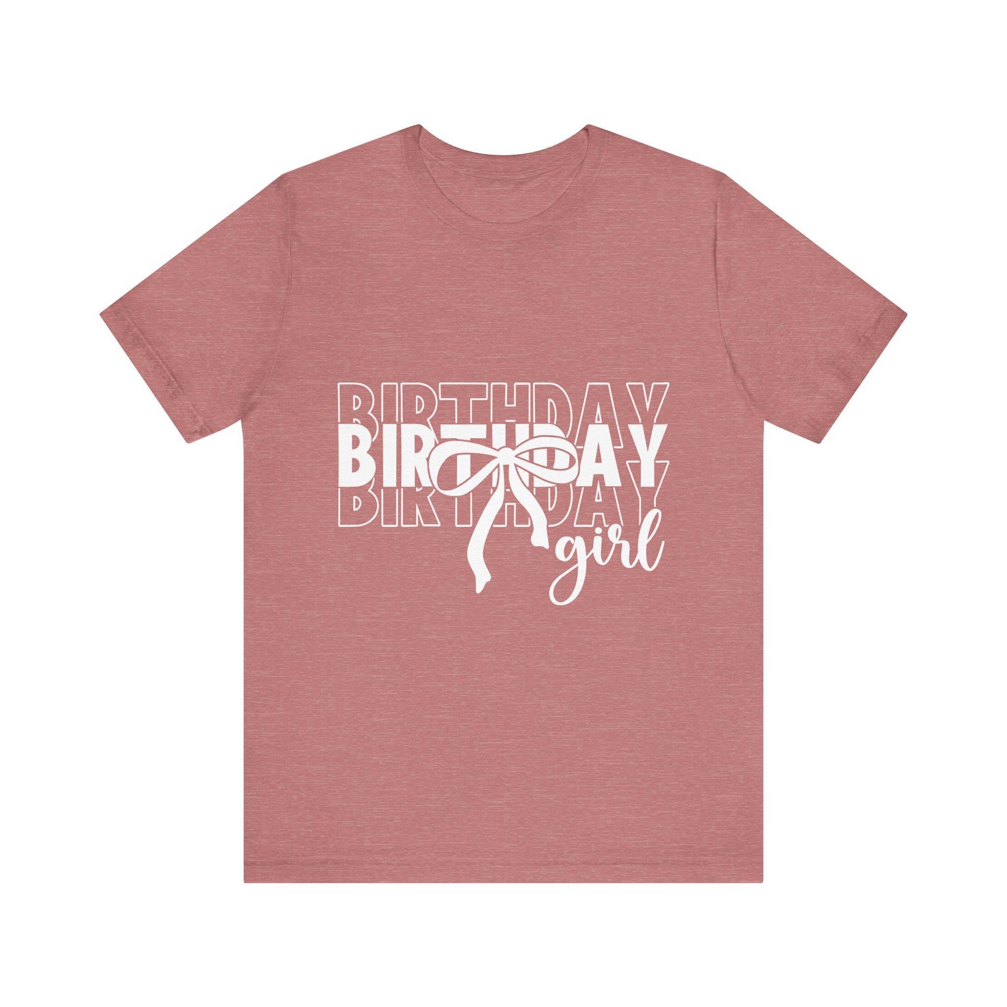 Birthday Girl T-Shirt Birthday Girl Shirt Preppy Coquette Bow Birthday Shirt Birthday Tee Who's the Birthday Girl Birthday time