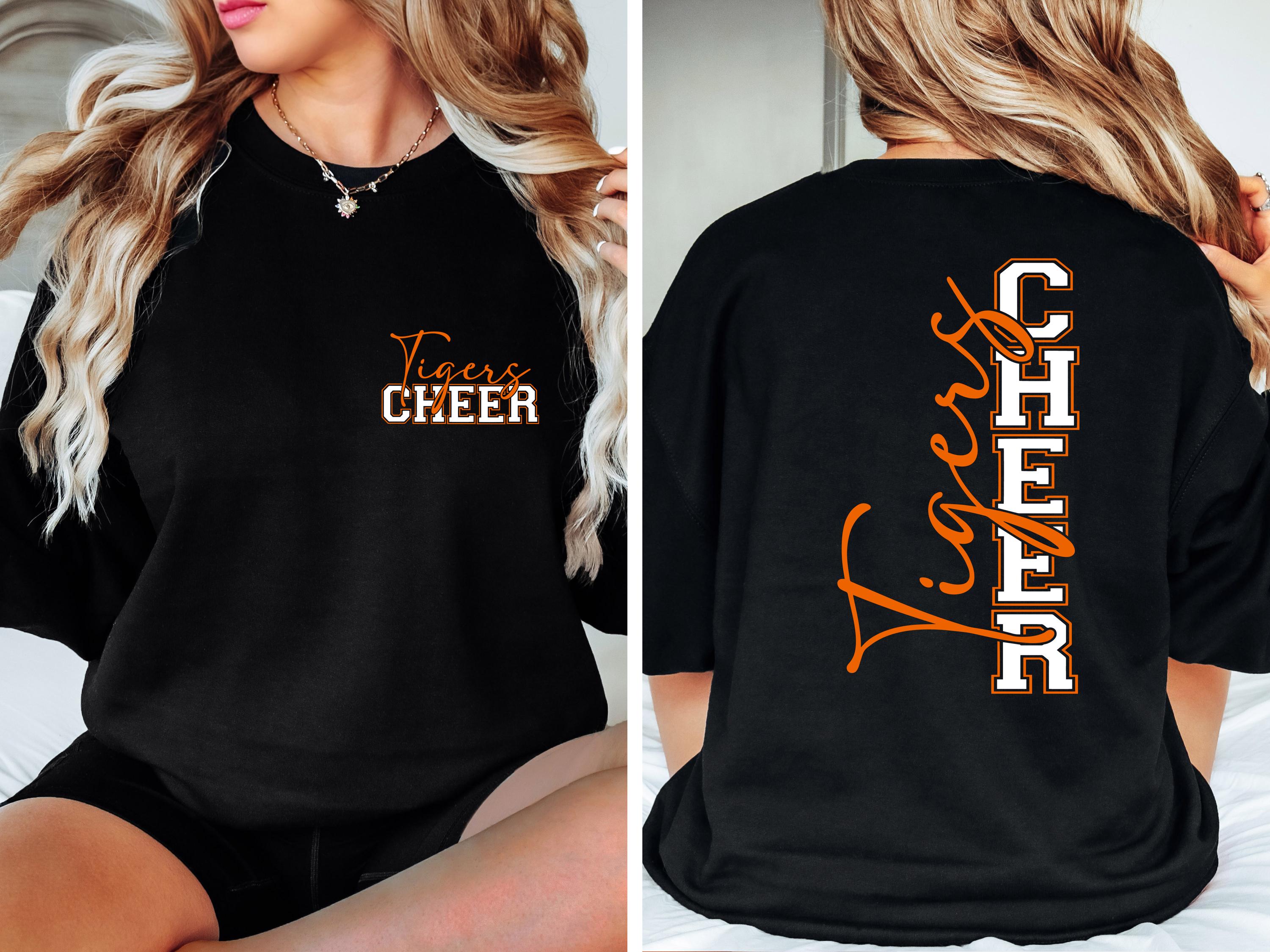 Tigers Cheer Sweatshirt Shirt, Orange Football T-Shirt, Touchdown Mom Shirt, Football Shirt, Football Mama Shirt, Game Day