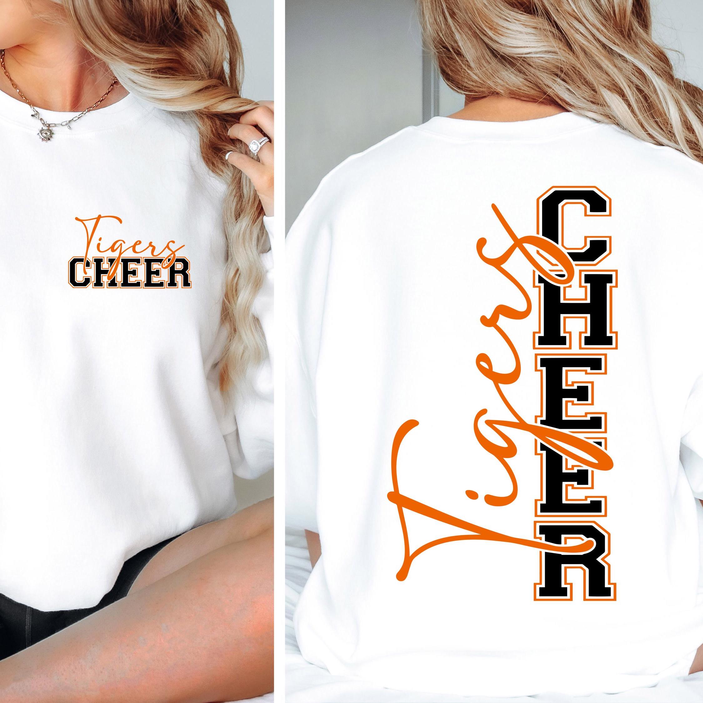 Tigers Cheer Sweatshirt Shirt, Orange Football T-Shirt, Touchdown Mom Shirt, Football Shirt, Football Mama Shirt, Game Day