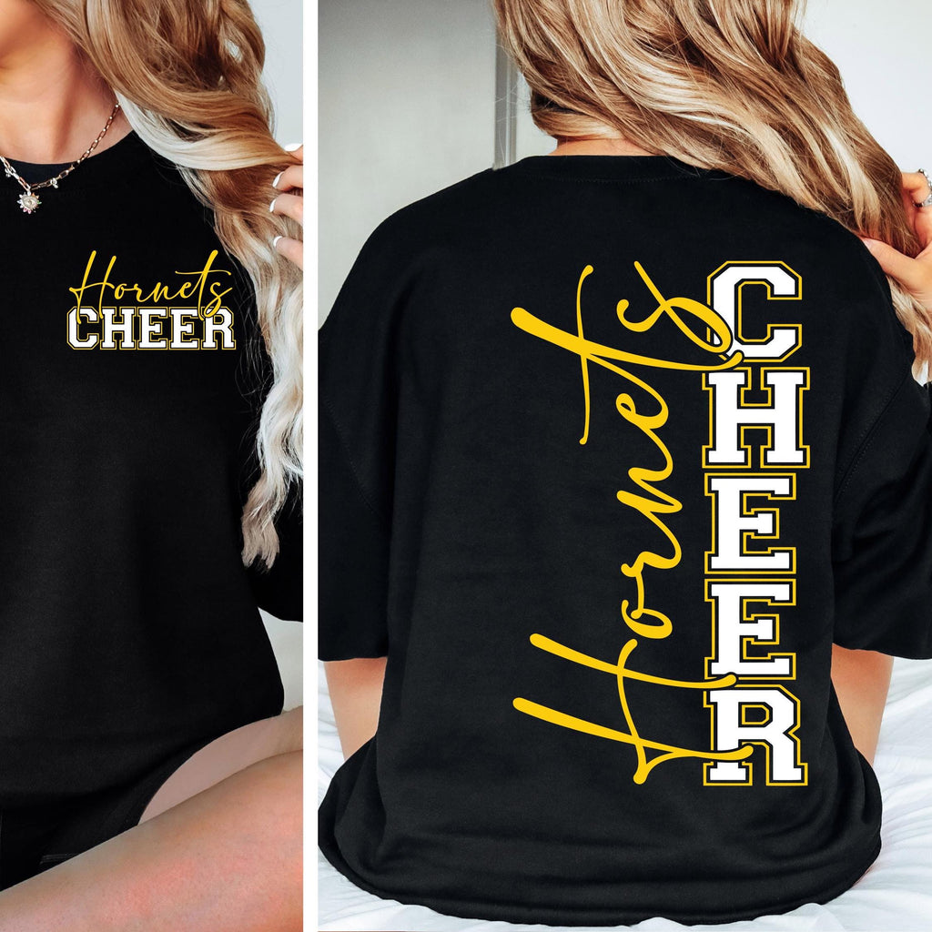 Football Mom T-Shirt: Yellow Game Day Cheer Tee