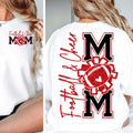 Football Mom Shirt: Faux Glitter, Game Day Cheer
