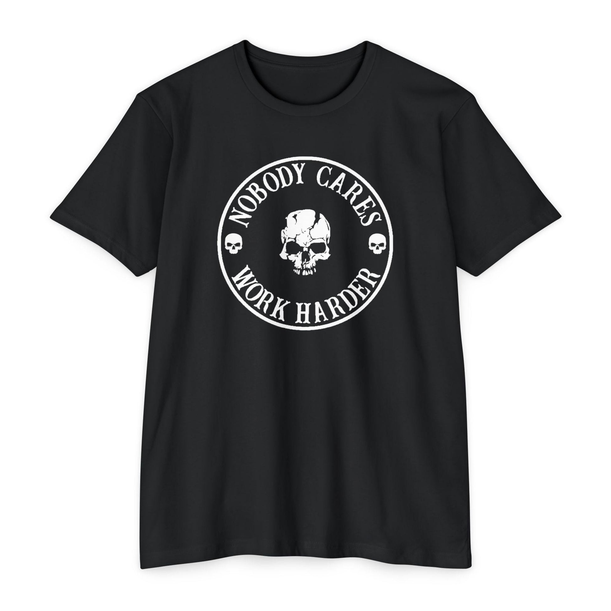 Nobody Cares, Work Harder Next Level 6200 Graphic Tee, Casual Wear, Gift for Friends, Workouts, Streetwear