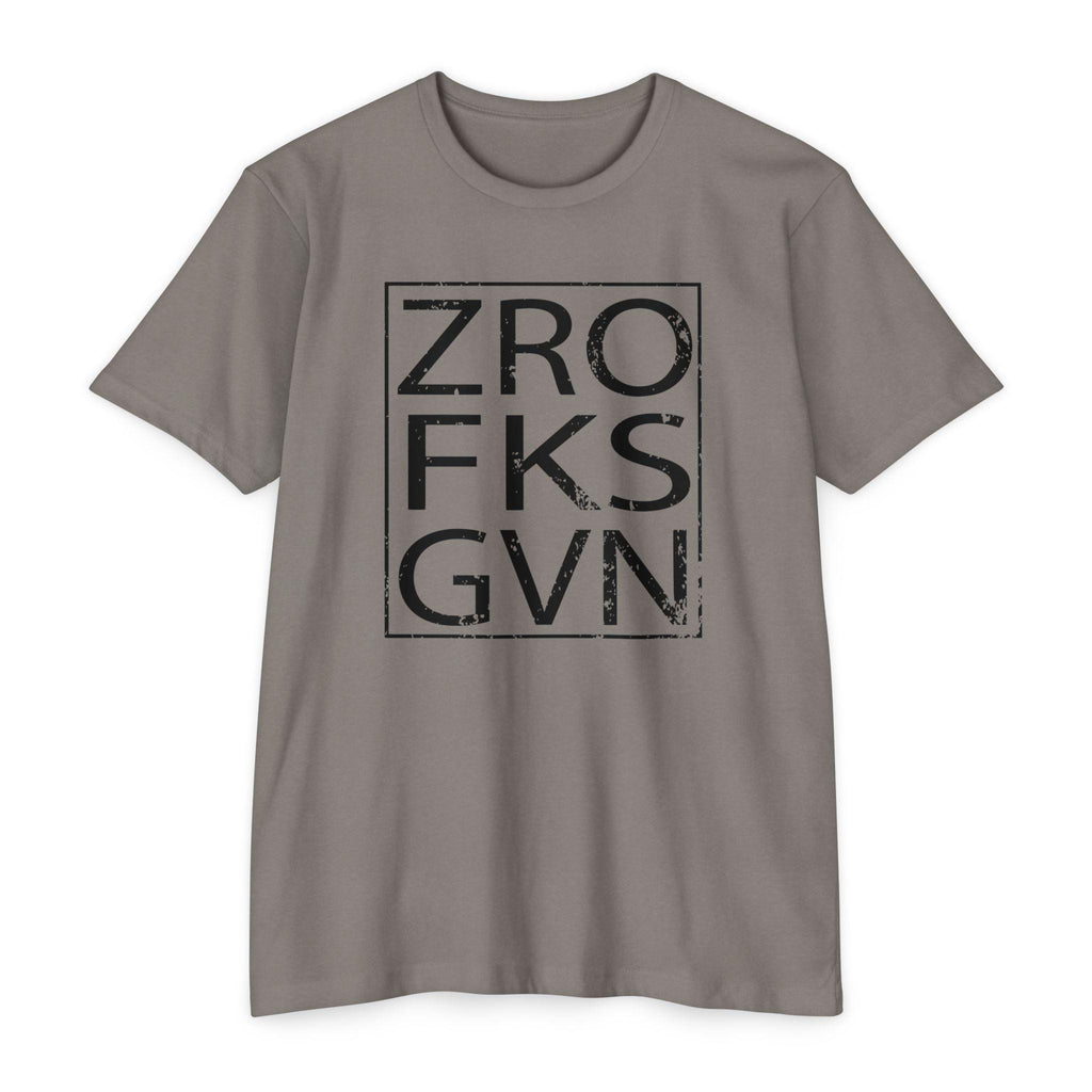 ZRO FKS GVN Gym T-Shirt, Trendy Streetwear Tee, Casual Everyday Wear, Unisex Gift, Vintage Retro Style, Unique Design Shirt