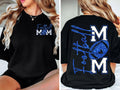 Football Mom T-Shirt, Blue Glitter Football Mom Shirt, Football Mom Shirt, Football Shirt, Football Mama Shirt, Football Shirt Svg, Game Day