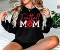Football Mom T-Shirt, Red Faux Glitter Football Mom Shirt, Football Mom Shirt, Football Shirt, Football Mama Shirt, Football, Game Day