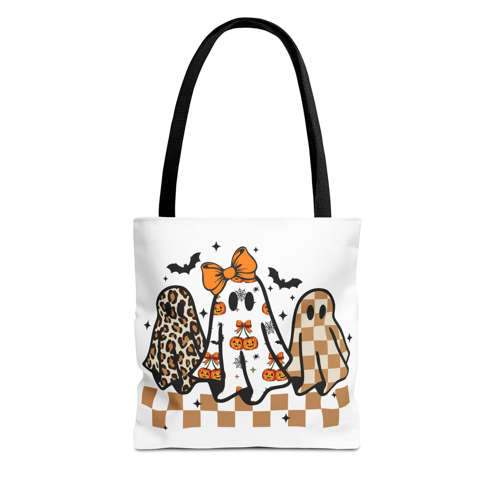 Coquette Halloween Ghost Leopard Png Cute Boo Ghost Preppy Png Halloween Png Funny Halloween Halloween Ghosts Tote Bag, Spooky Bag