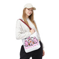 Pink Coquette Halloween Ghost Leopard Cute Boo Ghost Preppy Halloween Funny Halloween Halloween Ghosts Tote Bag, Spooky Bag