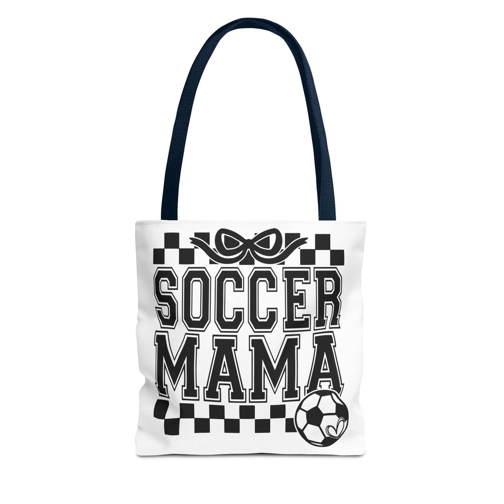 Soccer Mama Tote Bag | Sports Mom Gift | Reusable Shopping Bag | Game Day Essentials | Cute Tote for Soccer Moms, AOP Design
