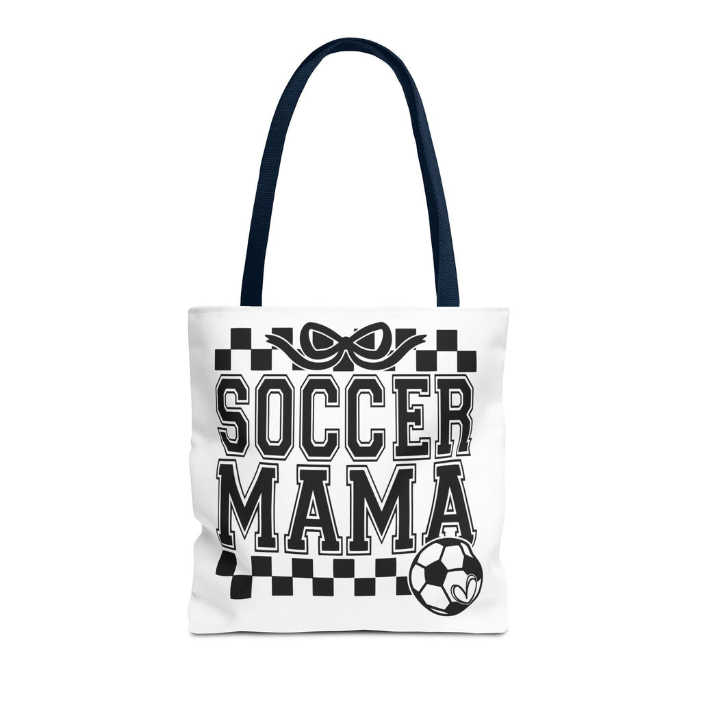 Soccer Mama Tote Bag | Sports Mom Gift | Reusable Shopping Bag | Game Day Essentials | Cute Tote for Soccer Moms, AOP Design