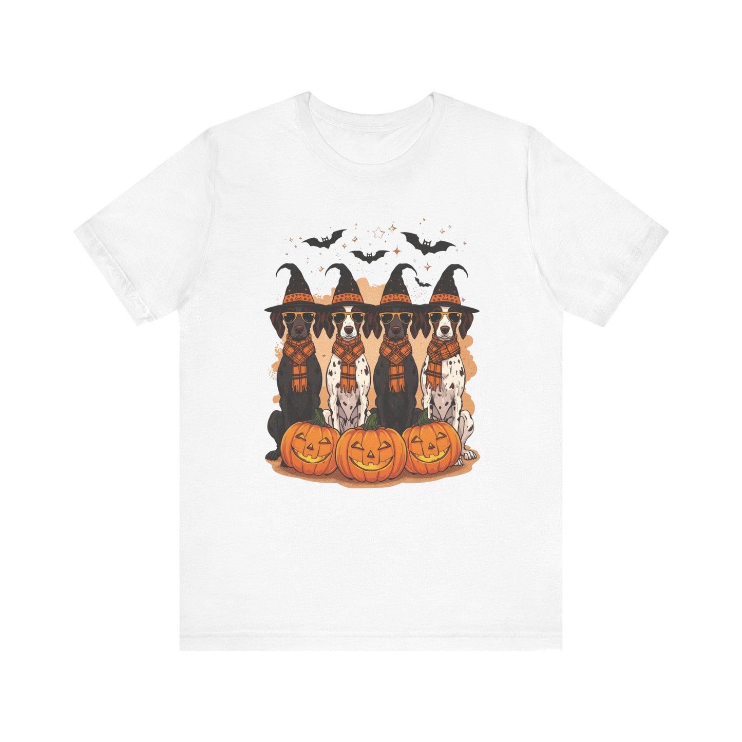 Halloween Germany Shorthair Pointer Dog GSP Tee, Witch Hat Dog Shirt, Halloween Dog Lover Gift, Festive Dog Tee