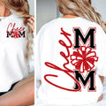 Cheer Mom Long Sleeve Tee, Red Glitter Football Mom Shirt, Football Mom Shirt , Football, Football Mama , Football Shirt